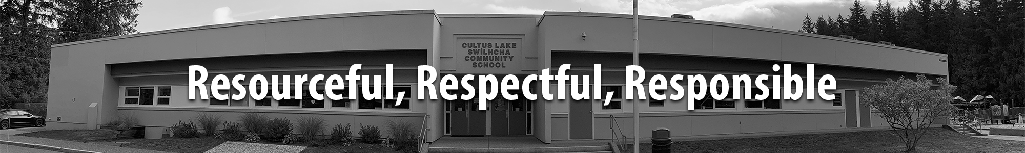 School Image with motto, resourceful, respectful, responsible